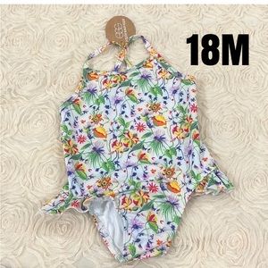 Susan Lazar floral Leah purple 18M swimsuit